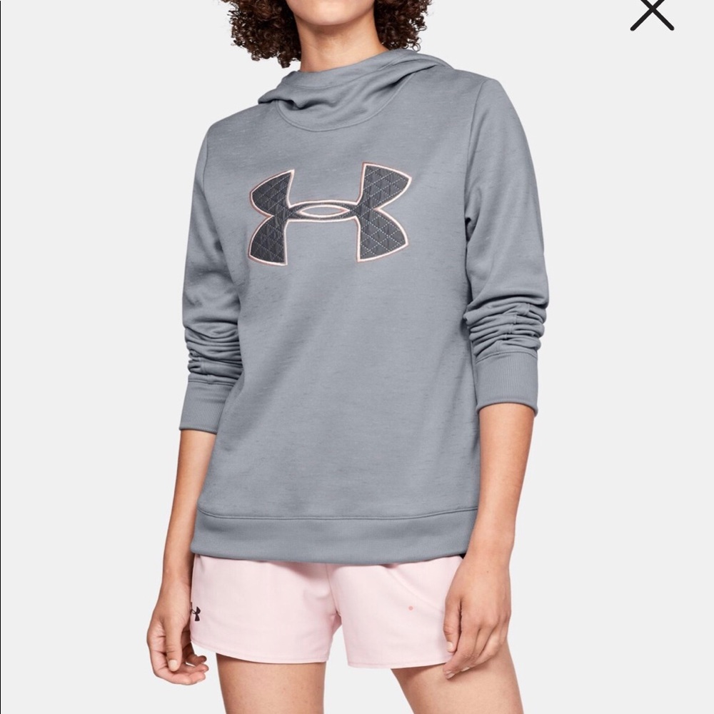 Under Armor Coldgear Loose hoodie space dye blue S